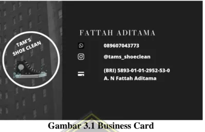 Gambar 3.1 Business Card 