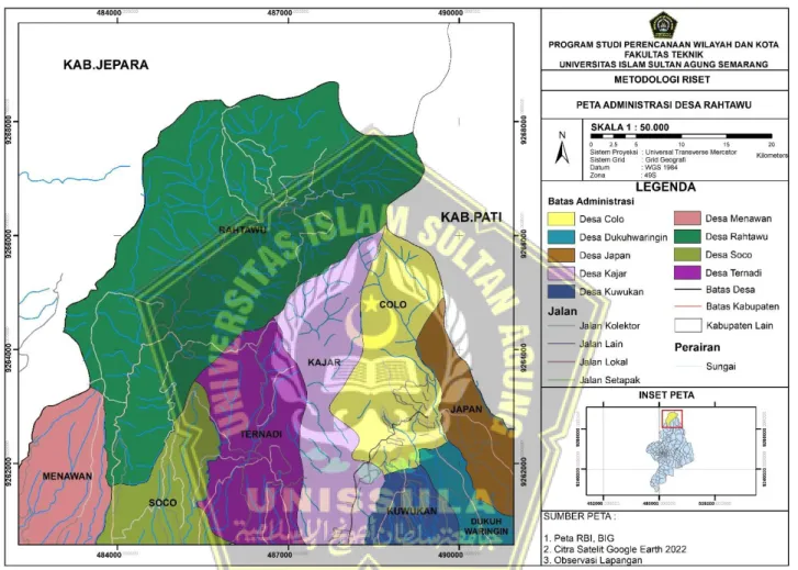 Gambar 1.5. Peta Administrasi Desa Rahtawu  Sumber: Hasil Analisis Peneliti, 2023