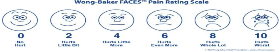 Gambar 2.3 Faces Pain Scale 