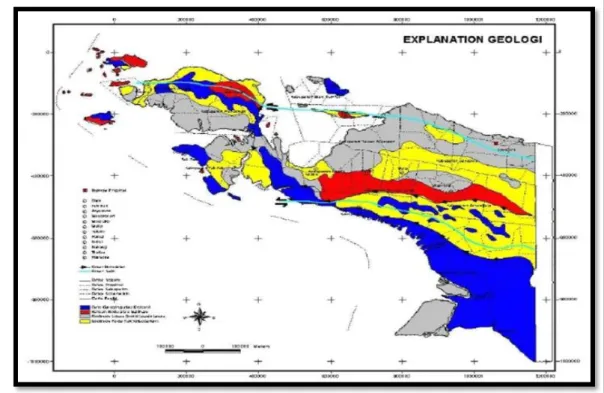 Gambar 2.5.  Peta Bentang Lahan Kabupaten Asmat  (Sumber: KLHS RPJMD Kab. Asmat, 2021) 