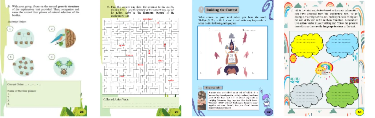 Figure 4 Several examples of body matter 