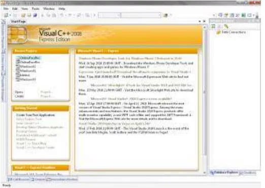 Gambar 2.17. Tampilan IDE Microsoft Visual C++2008 