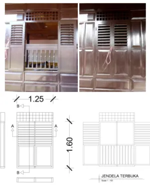 Figure 8 : Openings (door and window) of Soppeng traditional house   Source : (Survey data, 2012) 