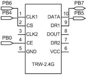 Gambar 3.4  Rangkaian TRW-2.4G 