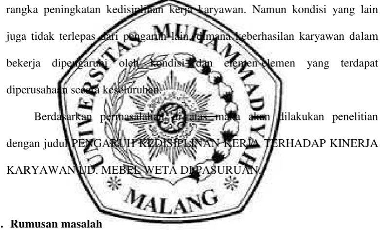 Tabel absensi 1.3 di atas dapat dilihat bahwa selama lima bulan terjadi