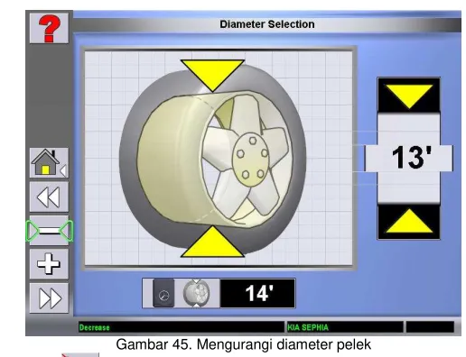 Gambar 45. Mengurangi diameter pelek 