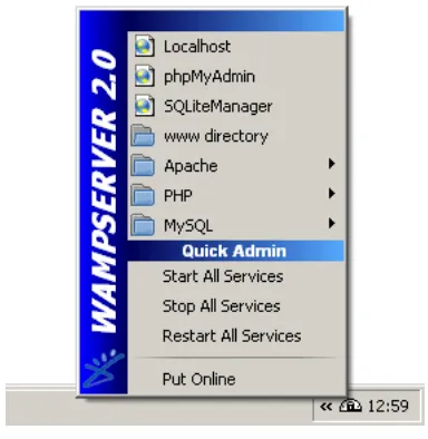 Gambar II.10 Wamp server 
