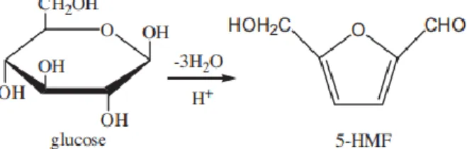 Gambar 1.1 Mekanisme Reaksi Pembentukan 5-HMF 