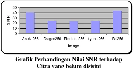 Grafik Perbandingan Nilai SNR terhadap
