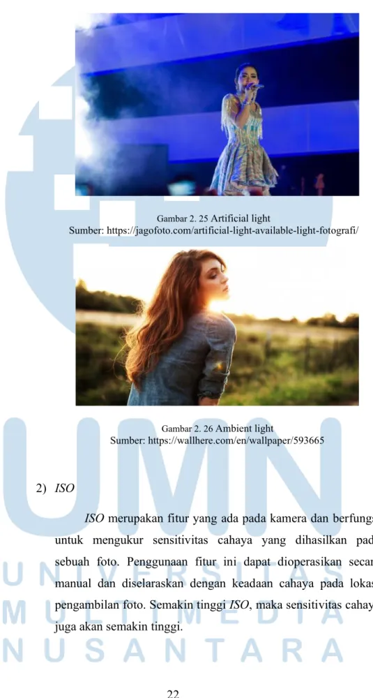 Gambar 2. 25  Artificial light 
