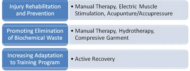 Figure 3. The Mechanism of Therapeutic Modalities in Recovery Program to Enhance Athletic Performance 