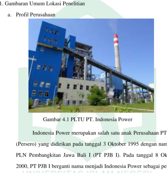Gambar 4.1 PLTU PT. Indonesia Power 