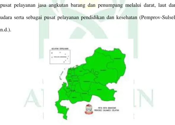 Gambar 4.1 Peta Administratif Kota Makassar 