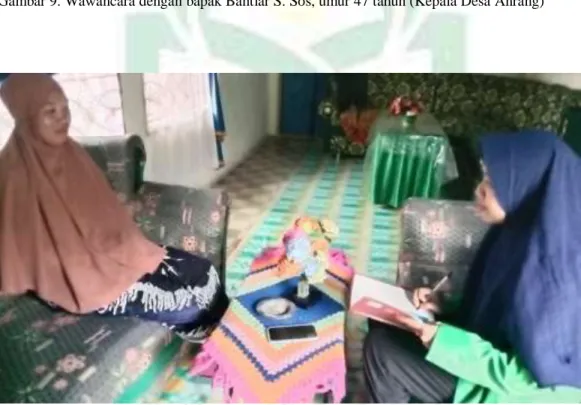 Gambar 10. Wawancara dengan ibu Herawati, umur 35 tahun (IRT/masyarakat)