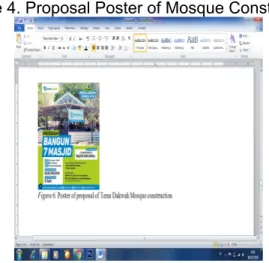 Figure 4. Proposal Poster of Mosque Construction