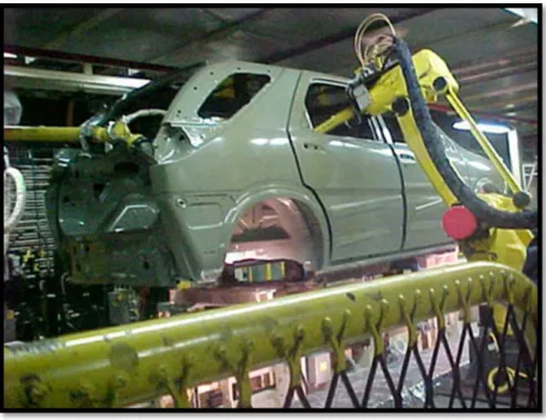 Figure 2.4: Apply sealant using robotic equipment 