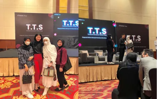 Gambar 4. Team PT Rumah Masker Indonesia Bersama General  Manager TikTok Indonesia dalam TikTok Seller Conference 2022 