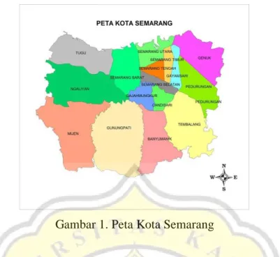 Gambar 1. Peta Kota Semarang 