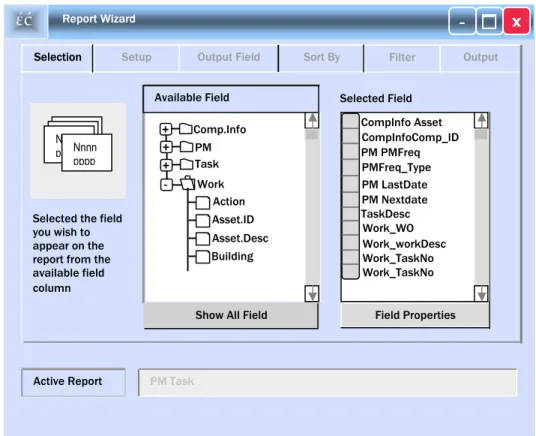 Gambar 1.17: Contoh Tampilan  Monitor Komputer pada Modul Laporan  Pemeliharaan 