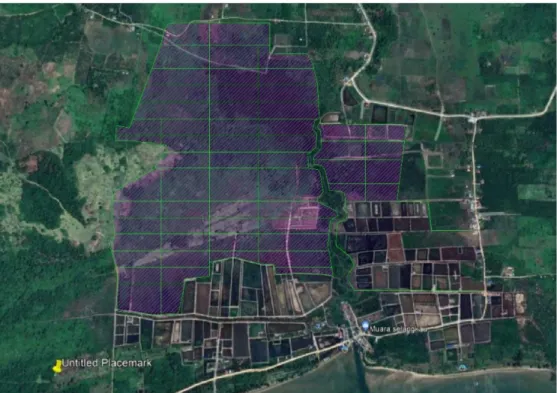 Gambar 1.  Layout  Daerah  Irigasi  Tambak  Desa  Selangkau  Kecamatan  Kaliorang 