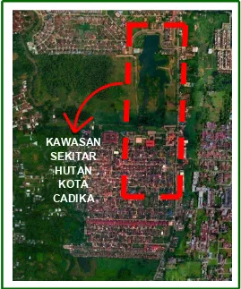 Gambar 3.1.  Kawasan Perencanaan Hutan Kota Cadika Sumber : BAPPEDA Kota Medan, 2011 