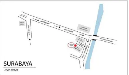 Gambar 1. Peta lokasi pabrik Siropen
