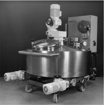 Figure 4.16 The filling station – a device for the preparation and forcing of mass filling the extrudates (permission of B€ uhler AG).