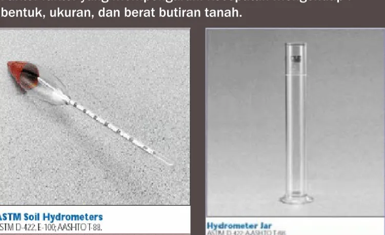 Gambar 3.2a  Alat Hydrometer Gambar 3.2b Gelas ukur