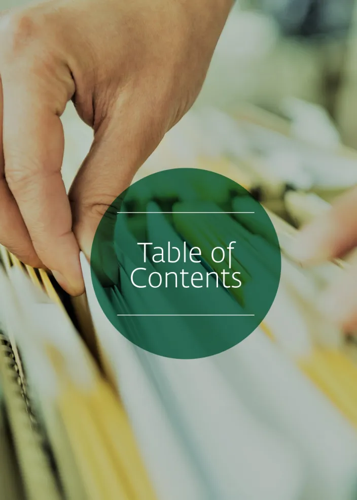 Table of  Contents