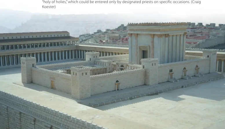 Fig. 1.2. The Jerusalem Temple. The temple was the center of worship and religious life for Jewish  people