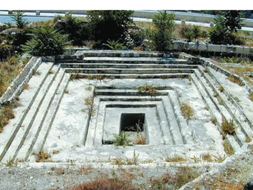 Fig. 1.8. Jewish Mikveh. Jewish purity laws required those who had become ritually unclean to  purify themselves by taking a ritual bath in a mikveh, a type of cistern or tub filled with water