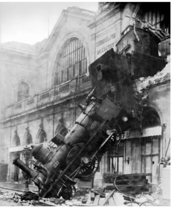 Figure 1.4.  An example of a disaster: the Montparnasse derailment of 1895. Source is  Wikipedia