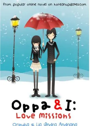 Gambar 6. Warna pada cover novel Oppa & I Love Missions  