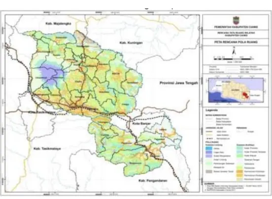 Gambar 4. 1 Peta Rencana Pola Ruang Kabupaten Ciamis Tahun 2017-2037 