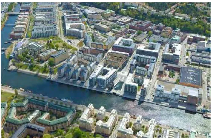 Fig. 5. a. Example of Green Urbanism in practice: The green district Hammarby Sjöstad in  Stockholm, built 1995-2008 on land formerly used by the port (to be fully completed in 2018)