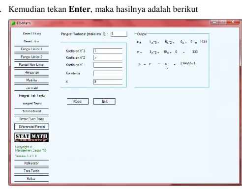 Gambar 1.19 Output Data Elastisitas Produksi 
