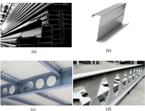 Gambar 1.6 (a) Light Lip Channel (b) Z–Section (c) Cell Form (d) Honey Comb 