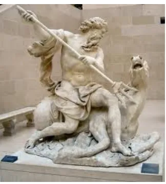 Gambar 1. 9 Gambar patung dewa Neptunus penguasa lautan yang terbuatdari marmer putih