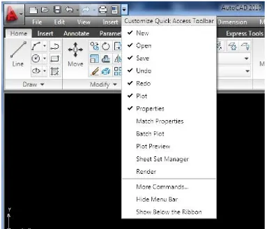 Gambar 3. 2 Quick Access Toolbars
