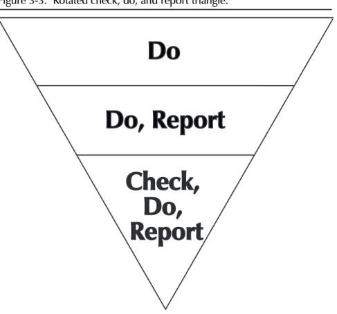 Figure 3-3. Rotated check, do, and report triangle.