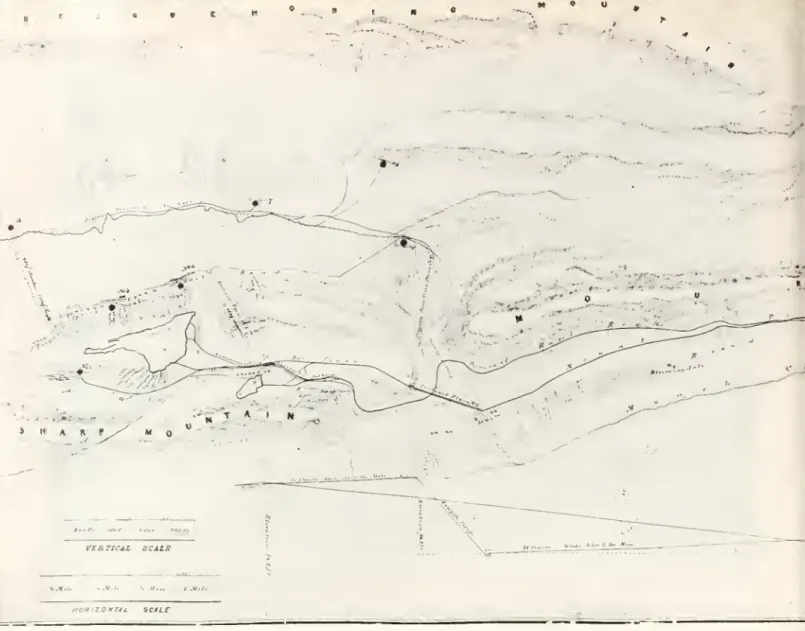 Figure 15. — 1845 Plan of the mining: and transportation facilities. (L.C.N.C.)
