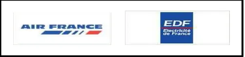 Gambar 5: Warna Biru dalam Desain Logo Air France dan EDF