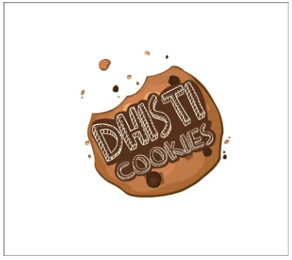 Gambar 1. Desain final Logo Dhisti Cookies. 