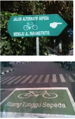 Gambar 5. Lajur sepeda di Jogjakarta.  