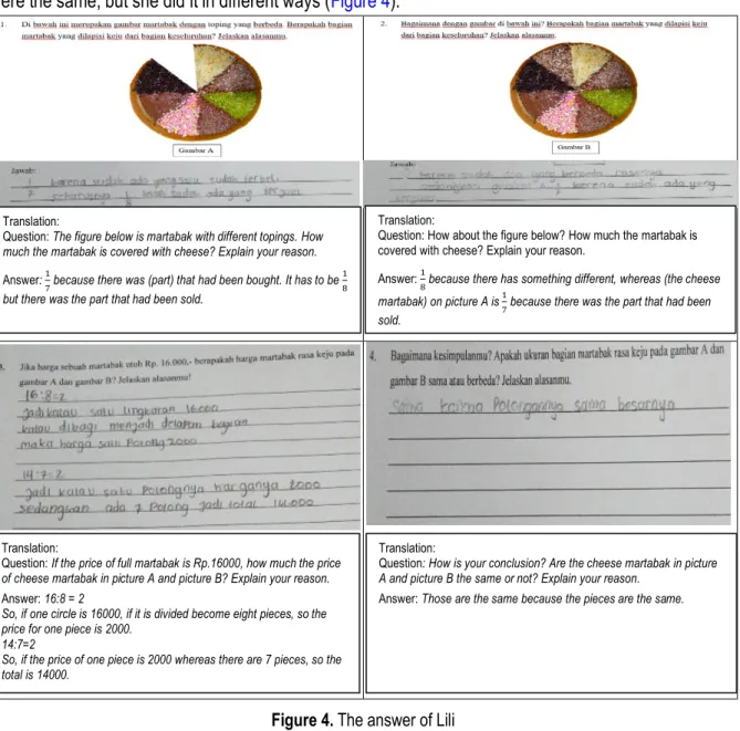 Figure 4. The answer of Lili 