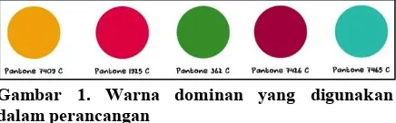Gambar 1. Warna dominan yang digunakan 