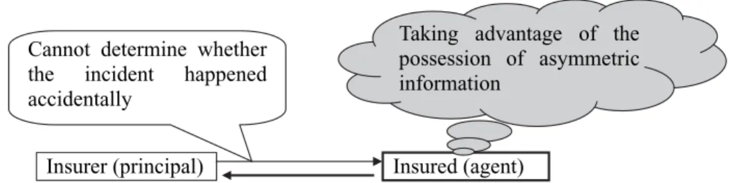Fig. 4. The insured as an agent of the insurer: in reality