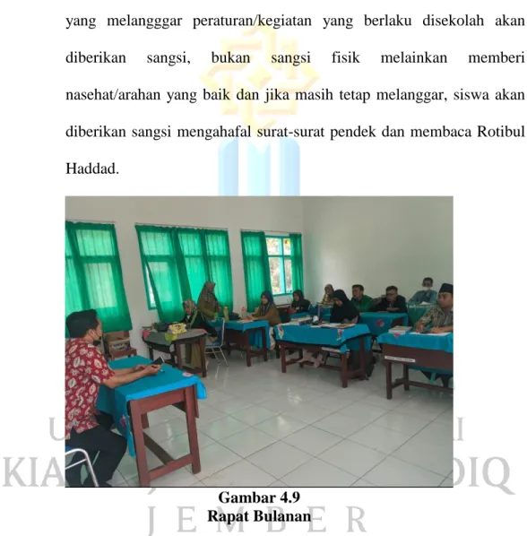 Gambar 4.9  Rapat Bulanan 