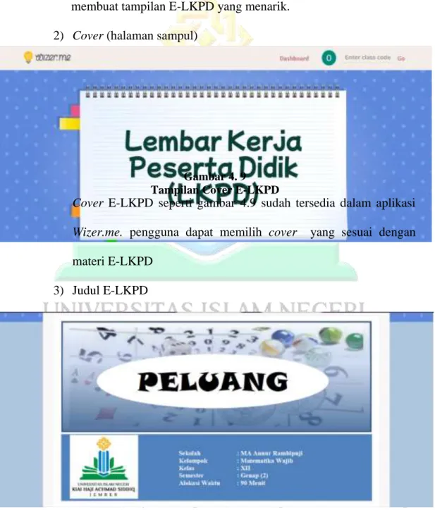 Gambar 4. 9   Tampilan Cover E-LKPD 