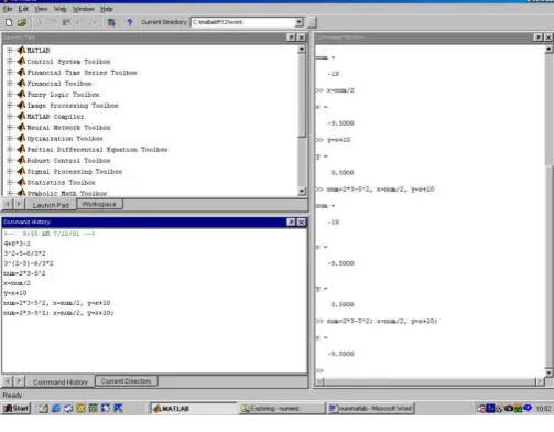 Gambar 2. Command Window MATLAB. 